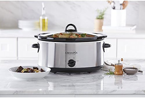 Crock-Pot 7 Quart Oval Manual Slow Cooker – Stainless Steel MMR3