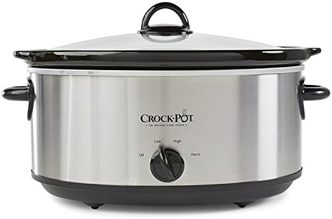 Crock-Pot 7 Quart Oval Manual Slow Cooker – Stainless Steel MMR3