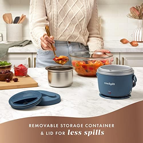 Crock-Pot Electric Lunch Box Food Warmer 20oz – Faded Blue XHV4