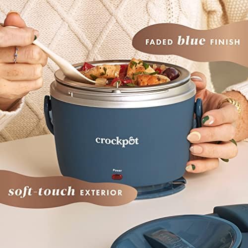 Crock-Pot Electric Lunch Box Food Warmer 20oz – Faded Blue XHV4