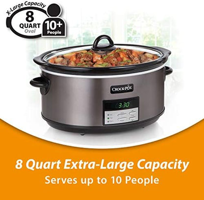 Crock-Pot 8 Quart Programmable Slow Cooker with Auto Warm EDOP