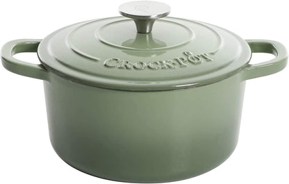 Crock-Pot 3 Quart Enameled Cast Iron Dutch Oven – Aqua 9VTM