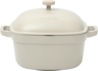 Crock-Pot 3 Quart Enameled Cast Iron Dutch Oven – Aqua 9VTM